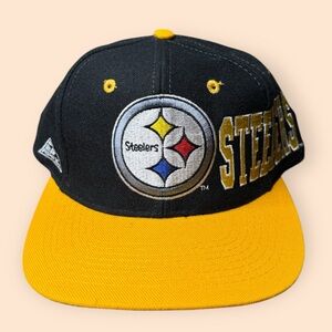 Vintage Pittsburgh Steelers 1990s Apex One Snapback Hat NHL Vtg 90s